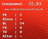 Domainbewertung - Domain www.dcdeutscheconsulting.de bei Domainwert24.net