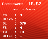 Domainbewertung - Domain www.hien-le.com bei Domainwert24.net