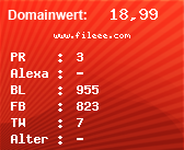 Domainbewertung - Domain www.fileee.com bei Domainwert24.net