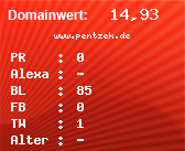 Domainbewertung - Domain www.pentzek.de bei Domainwert24.net