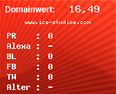 Domainbewertung - Domain www.ice-studios.com bei Domainwert24.net