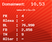 Domainbewertung - Domain www.drole.ch bei Domainwert24.net