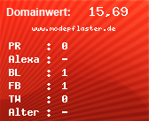 Domainbewertung - Domain www.modepflaster.de bei Domainwert24.net