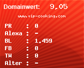 Domainbewertung - Domain www.vip-cooking.com bei Domainwert24.net