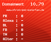 Domainbewertung - Domain www.strom-gas-experten.de bei Domainwert24.net