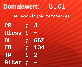 Domainbewertung - Domain www.moonlight-camchat.de bei Domainwert24.net