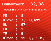 Domainbewertung - Domain www.berlin-tour-and-guide.de bei Domainwert24.net