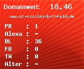 Domainbewertung - Domain www.st-nicolai-bothfeld.de bei Domainwert24.net