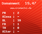 Domainbewertung - Domain www.ornamentor.de bei Domainwert24.net