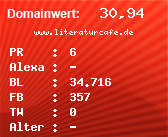 Domainbewertung - Domain www.literaturcafe.de bei Domainwert24.net