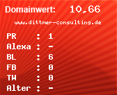 Domainbewertung - Domain www.dittmer-consulting.de bei Domainwert24.net