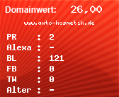 Domainbewertung - Domain www.auto-kosmetik.de bei Domainwert24.net