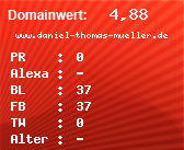 Domainbewertung - Domain www.daniel-thomas-mueller.de bei Domainwert24.net