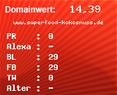 Domainbewertung - Domain www.superfood-kokosnuss.de bei Domainwert24.net