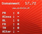 Domainbewertung - Domain www.gockala.ch bei Domainwert24.net