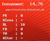 Domainbewertung - Domain www.fotostudio-blachnik.de bei Domainwert24.net