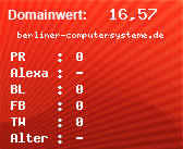 Domainbewertung - Domain berliner-computersysteme.de bei Domainwert24.net