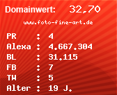 Domainbewertung - Domain www.foto-fine-art.de bei Domainwert24.net