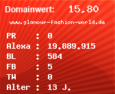 Domainbewertung - Domain www.glamour-fashion-world.de bei Domainwert24.net