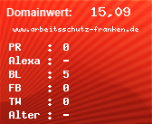 Domainbewertung - Domain www.arbeitsschutz-franken.de bei Domainwert24.net