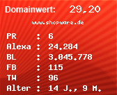 Domainbewertung - Domain www.shopware.de bei Domainwert24.net