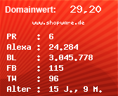 Domainbewertung - Domain www.shopware.de bei Domainwert24.net