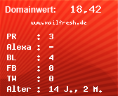 Domainbewertung - Domain www.mailfresh.de bei Domainwert24.net