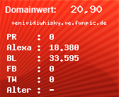 Domainbewertung - Domain venividiwhisky.ve.funpic.de bei Domainwert24.net
