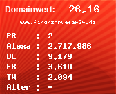 Domainbewertung - Domain www.finanzpruefer24.de bei Domainwert24.net