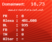 Domainbewertung - Domain www.pc-monitore.net.net bei Domainwert24.net