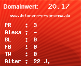 Domainbewertung - Domain www.datanorm-programme.de bei Domainwert24.net