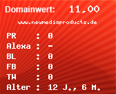 Domainbewertung - Domain www.newmediaproducts.de bei Domainwert24.net