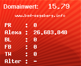 Domainbewertung - Domain www.bad-segeberg.info bei Domainwert24.net