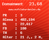 Domainbewertung - Domain www.aufkleberdealer.de bei Domainwert24.net