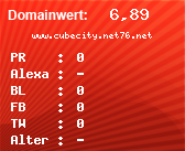 Domainbewertung - Domain www.cubecity.net76.net bei Domainwert24.net