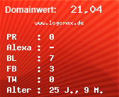 Domainbewertung - Domain www.logomax.de bei Domainwert24.net