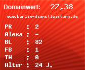 Domainbewertung - Domain www.berlin-dienstleistung.de bei Domainwert24.net