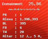 Domainbewertung - Domain www.double-c-paints.de bei Domainwert24.net