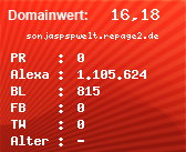 Domainbewertung - Domain sonjaspspwelt.repage2.de bei Domainwert24.net