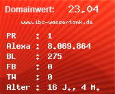 Domainbewertung - Domain www.ibc-wassertank.de bei Domainwert24.net