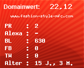 Domainbewertung - Domain www.fashion-style-mfc.com bei Domainwert24.net