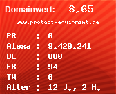 Domainbewertung - Domain www.protect-equipment.de bei Domainwert24.net