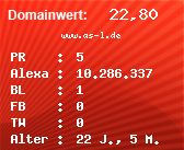 Domainbewertung - Domain www.as-l.de bei Domainwert24.net