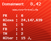 Domainbewertung - Domain www.now-travel.de bei Domainwert24.net