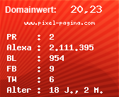 Domainbewertung - Domain www.pixel-pagina.com bei Domainwert24.net