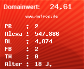 Domainbewertung - Domain www.getpos.de bei Domainwert24.net