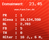 Domainbewertung - Domain www.hgwclan.de bei Domainwert24.net