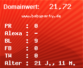 Domainbewertung - Domain www.babyparty.de bei Domainwert24.net