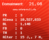 Domainbewertung - Domain www.adampauli.de bei Domainwert24.net