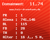 Domainbewertung - Domain www.hair-dreamteam.de bei Domainwert24.net